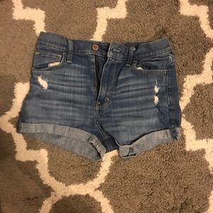 Hollister high waisted denim shorts